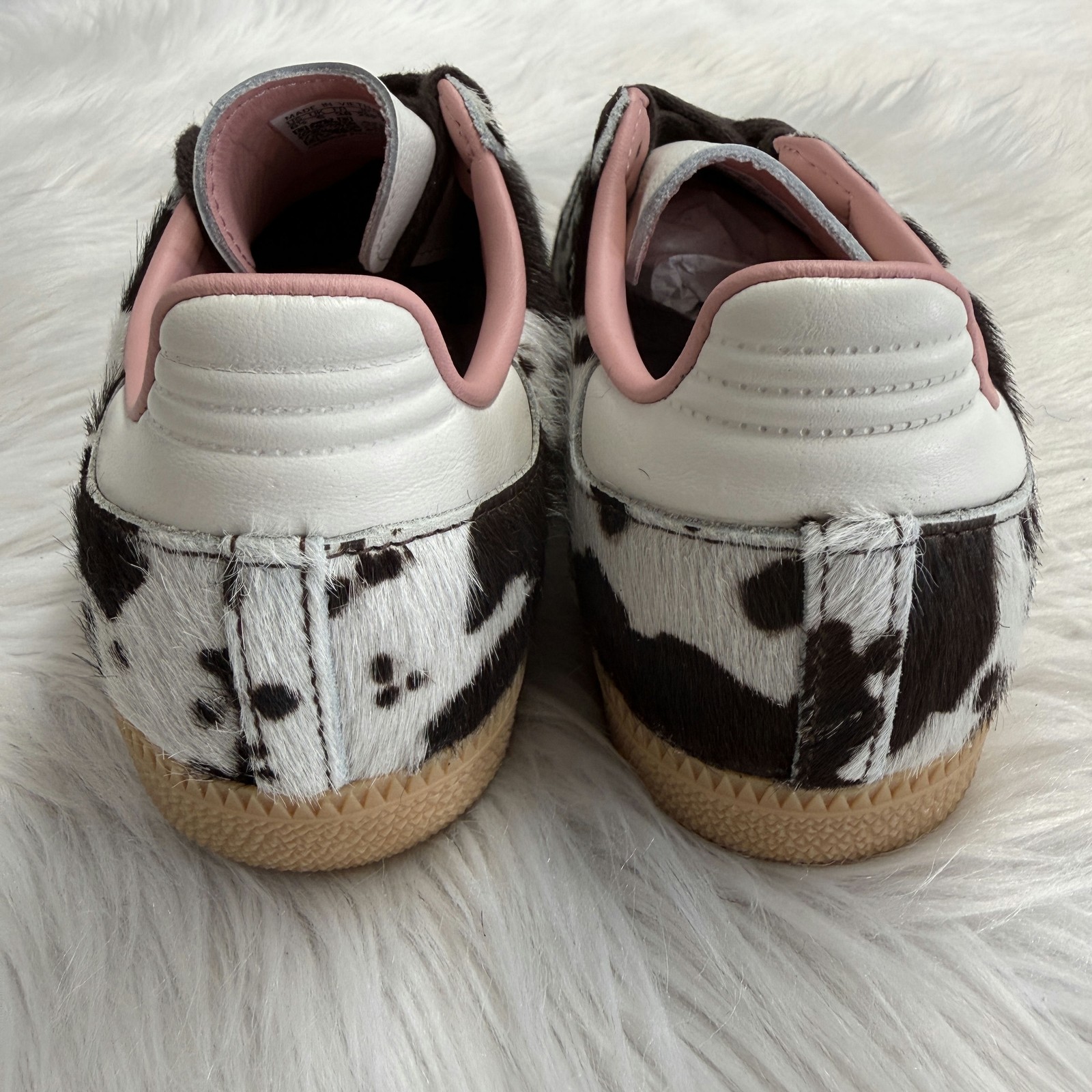 Adidas Samba OG Cow Print Womens JR1256 NEW Multi Sz