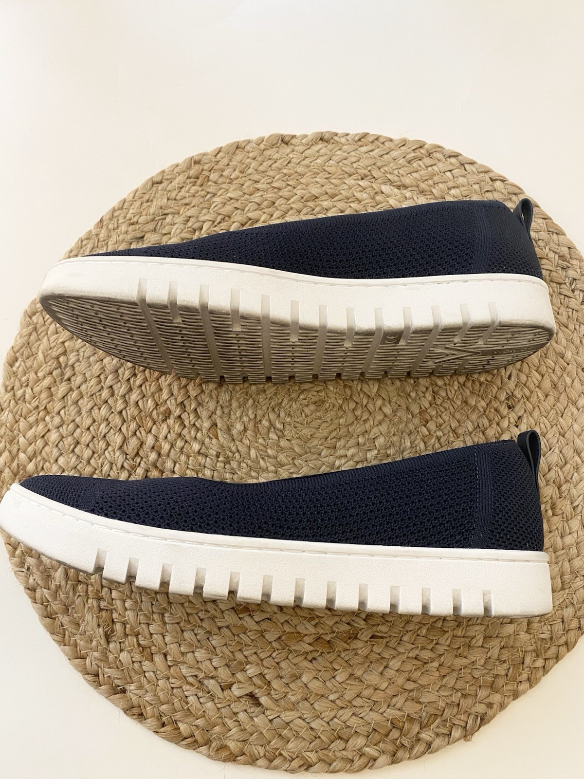 VIONIC Uptown Skimmer Knit Slip-On Comfort Shoe in Navy – 8.5