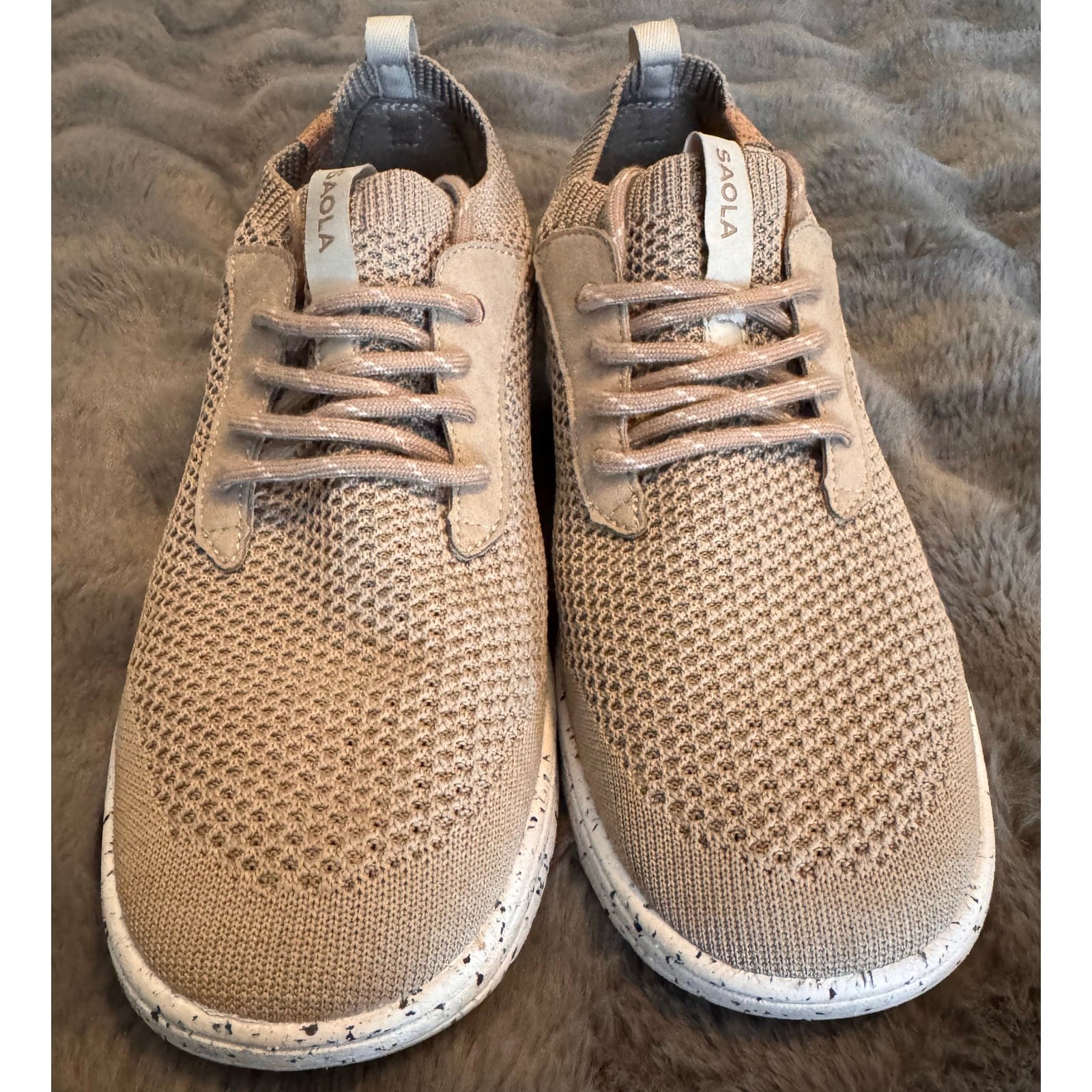 Saola Women’s Mindo Tan Tennis Shoes Women’s Size 9 Recycled Materials Lace Up