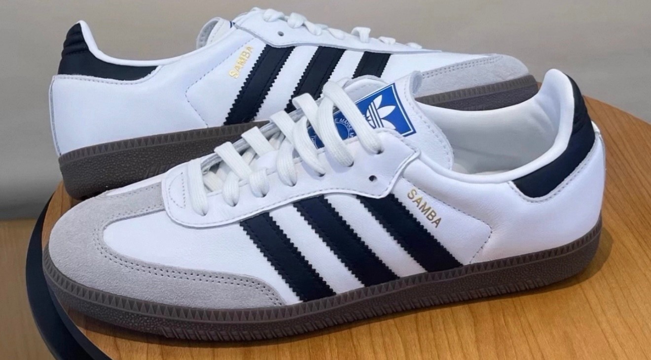 adidas Originals Samba OG White Retro Sneakers Casual Low Top Lace Up Men Women