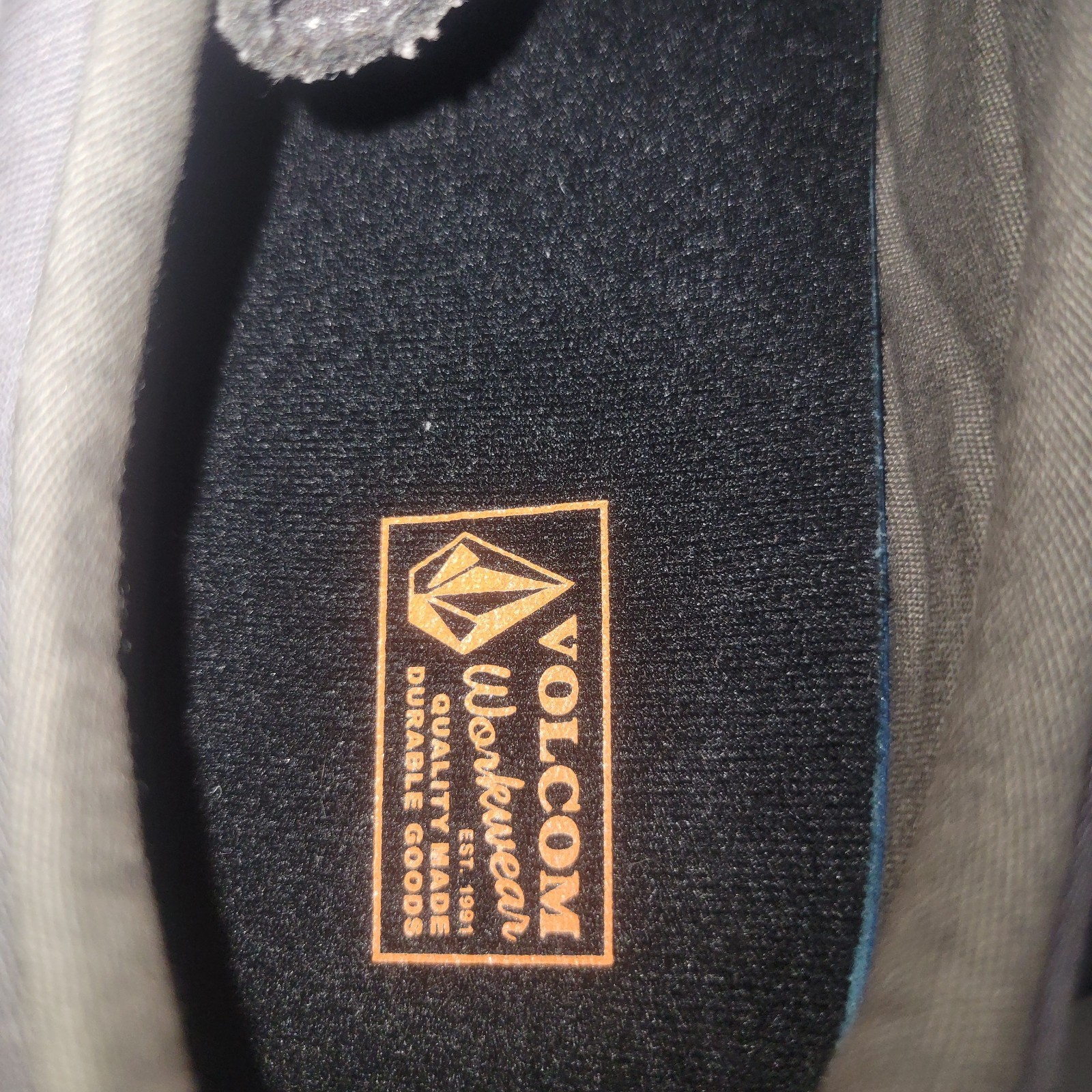 Volcom Chill Comp Toe Work Shoe Grey Womens Size 9.5W