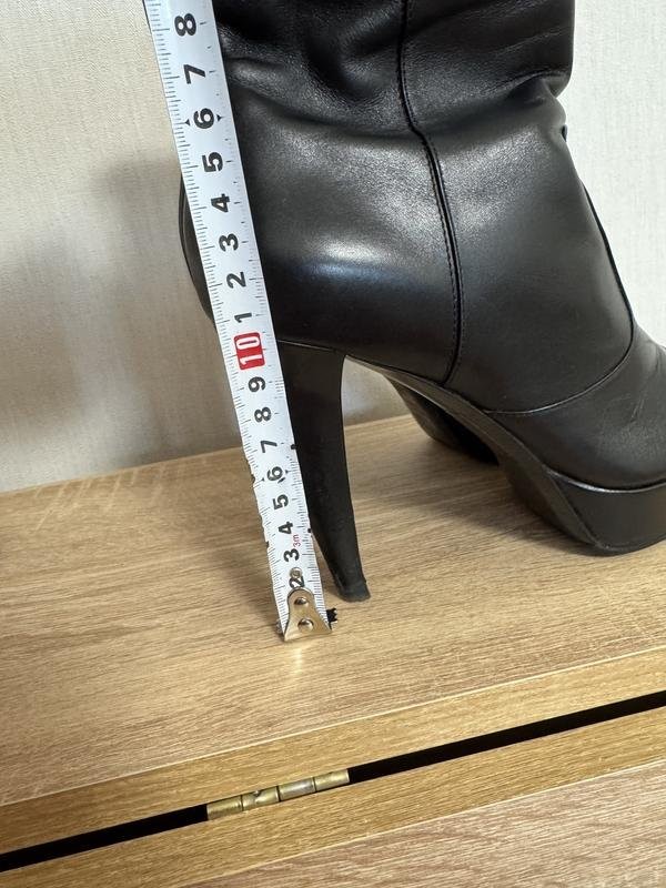 Women’s Sergio Rossi boots black leather 37 #NVF9
