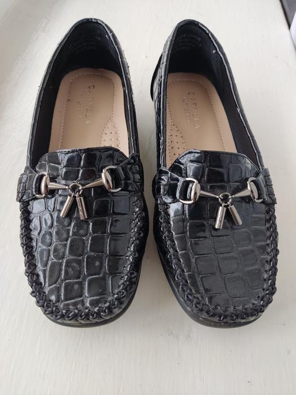 Women Carvela loafers black synthetic leather 36.5