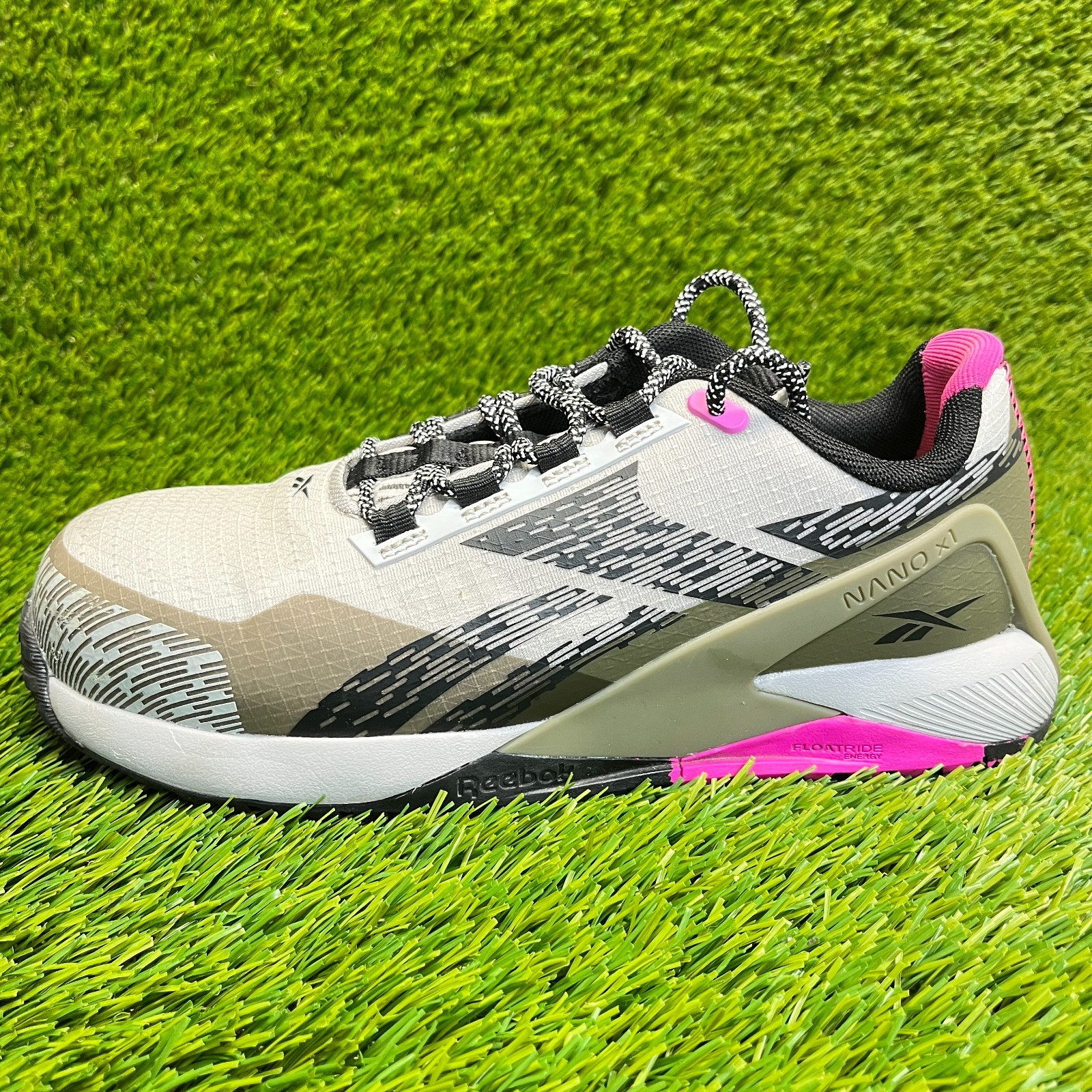 Reebok Nano X1 Adventure Womens Size 6.5M Gray Composite Toe Safety Work Shoes