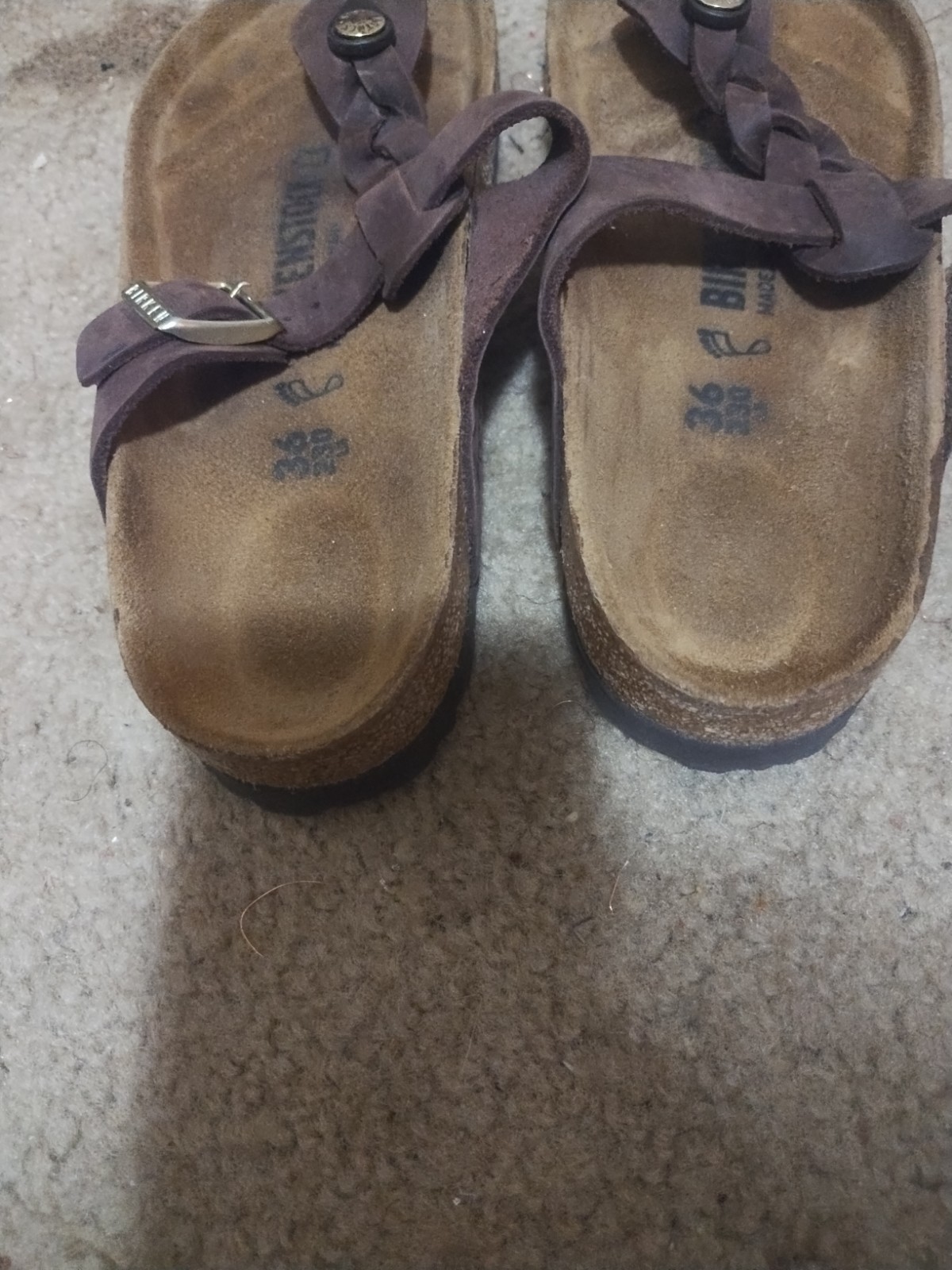 Birkenstock Gizeh Braided Brown Leather EU36/Womena 6