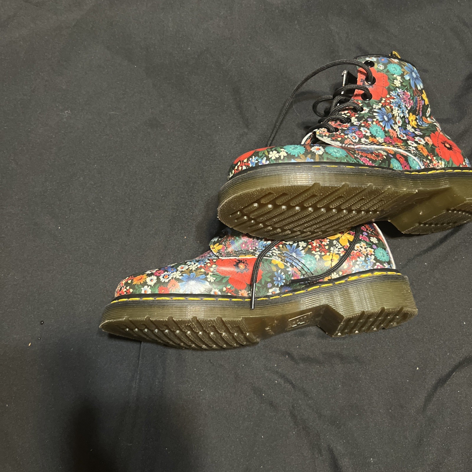 DOC MARTENS Womens 101 6 Eye Boot, Multi Wanderlust Softy T US 7L