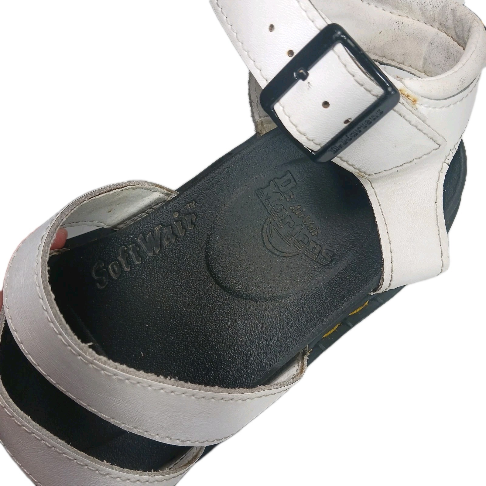 Dr. Martens Blaire Gladiator Sandals Womens Size 7-7.5 US 38 EU White Leather