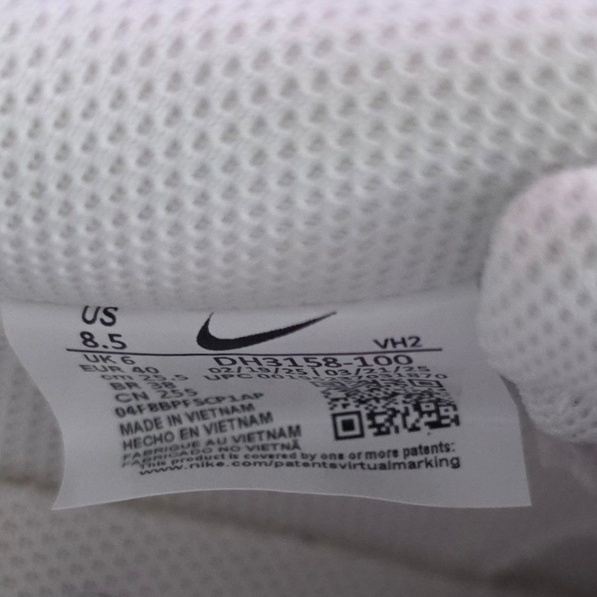 Nike Womens Court Vision Low Next Nature White Sneakers DH3158-100 Size 8.5