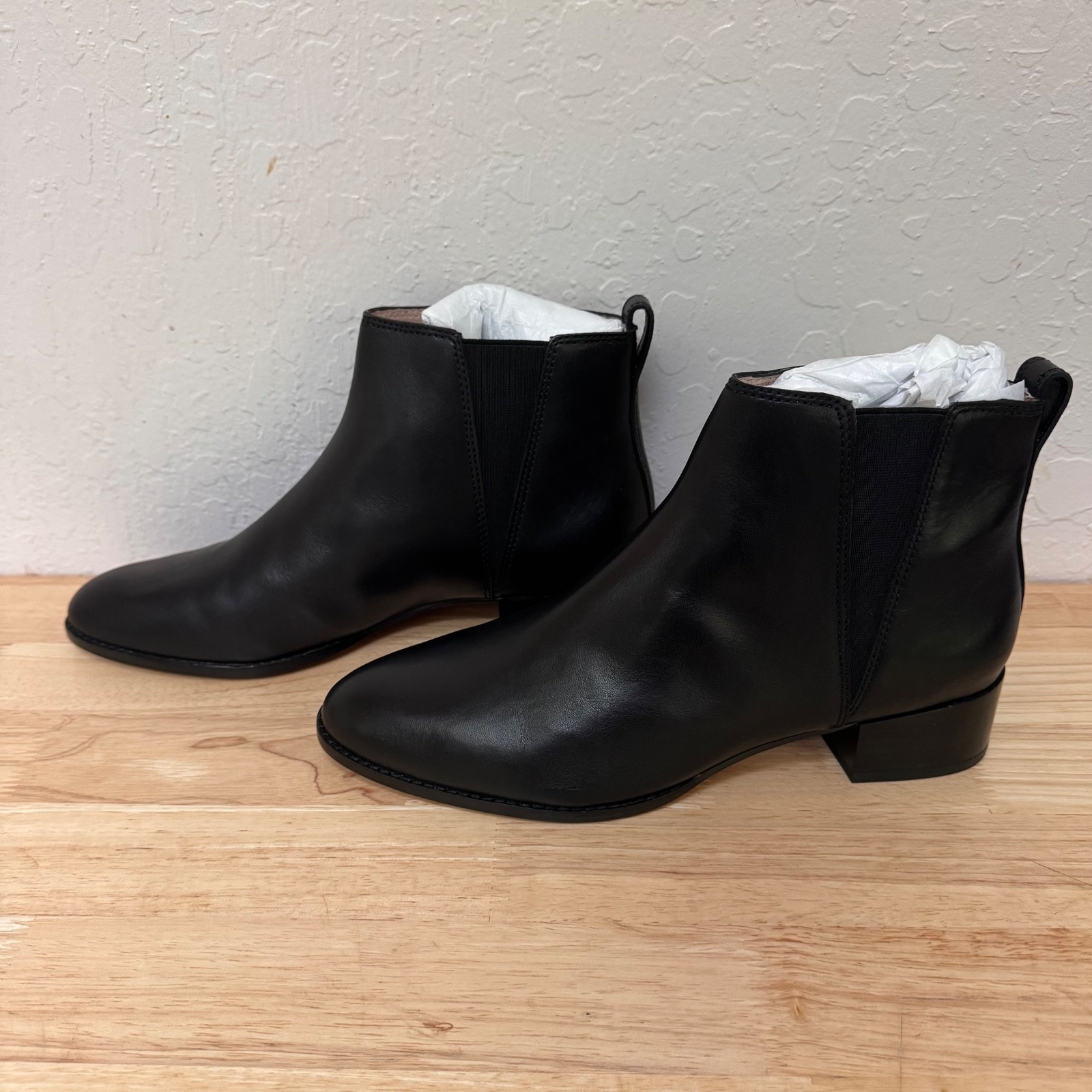 Madewell The Carina Boot Booties AA185 Black Leather Women Sz 9.5 US NEW IN BOX