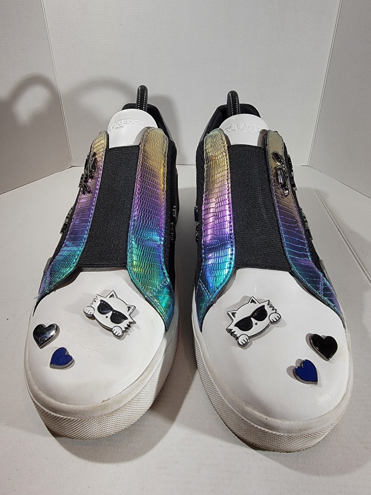 Karl Lagerfeld Paris Mavise Black Slip On Sneakers Women’s Size 9