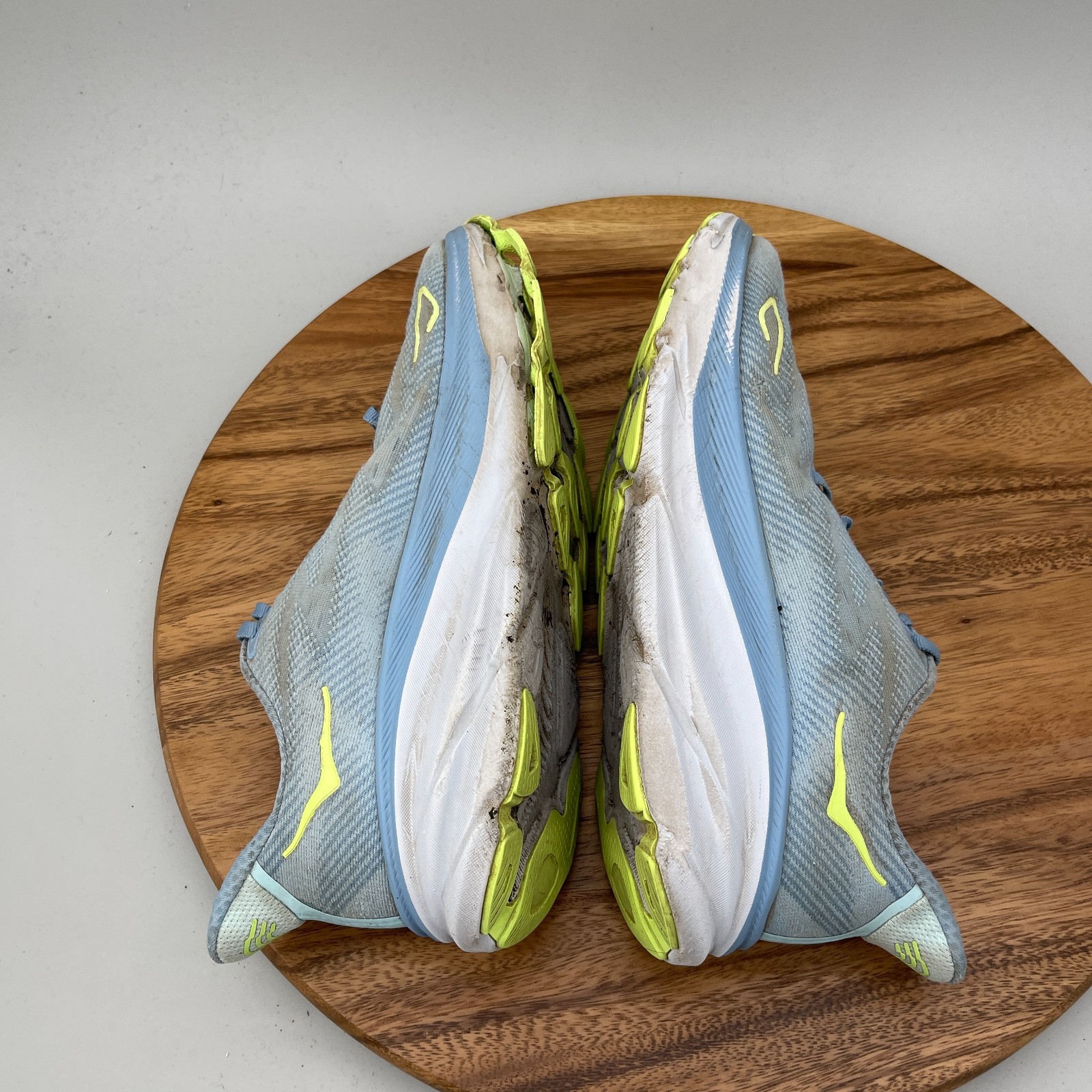 Hoka One One Clifton 9 Shoes Womens Size 10.5 B Blue Running Comfort Walking