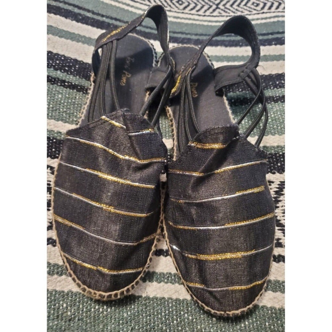Toni Pons Espadrilles 41 Cute Black Boho Feminine Summer Slip On