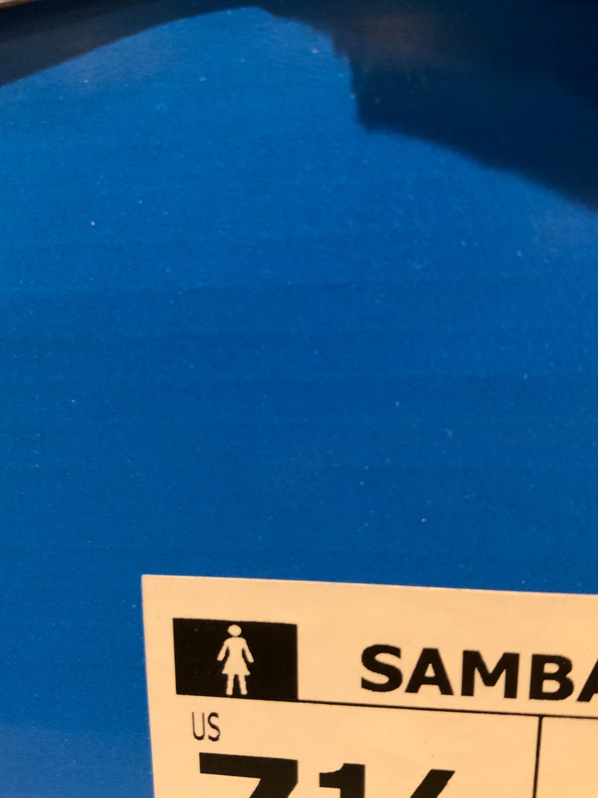 Adidas Women’s Sambae W, Style# JP5609, Size 7.5, White/Wonder Blue/Off White