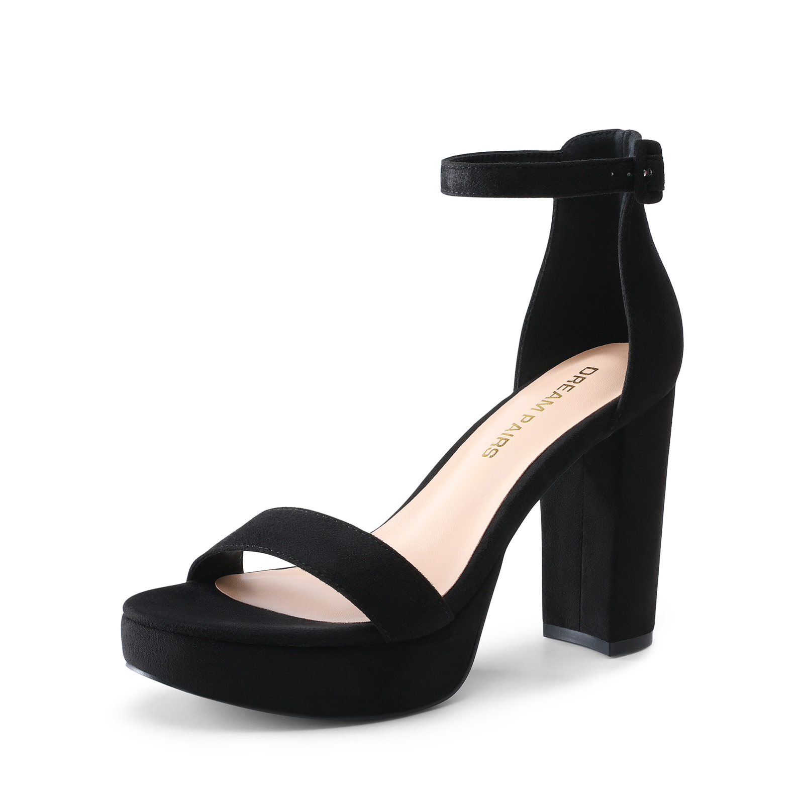 Women Heeled Sandals Platform Chunky Block Wedding Party Evening Dress Sandals~