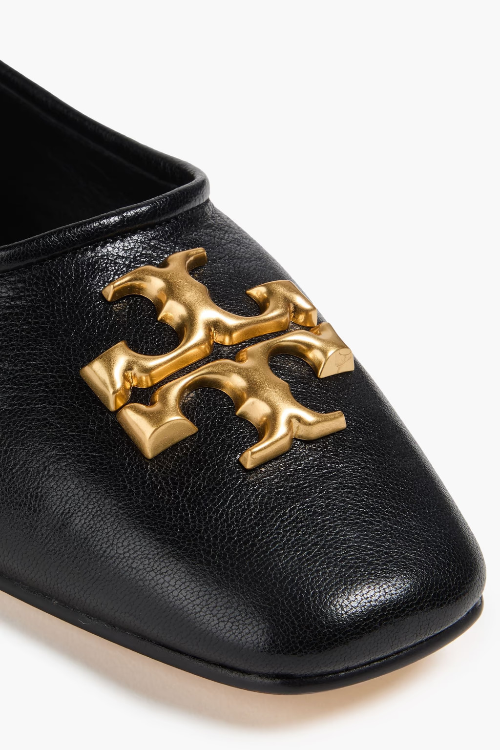 Tory Burch Eleanor Ballet Flat Black Leather Women’s 8.5