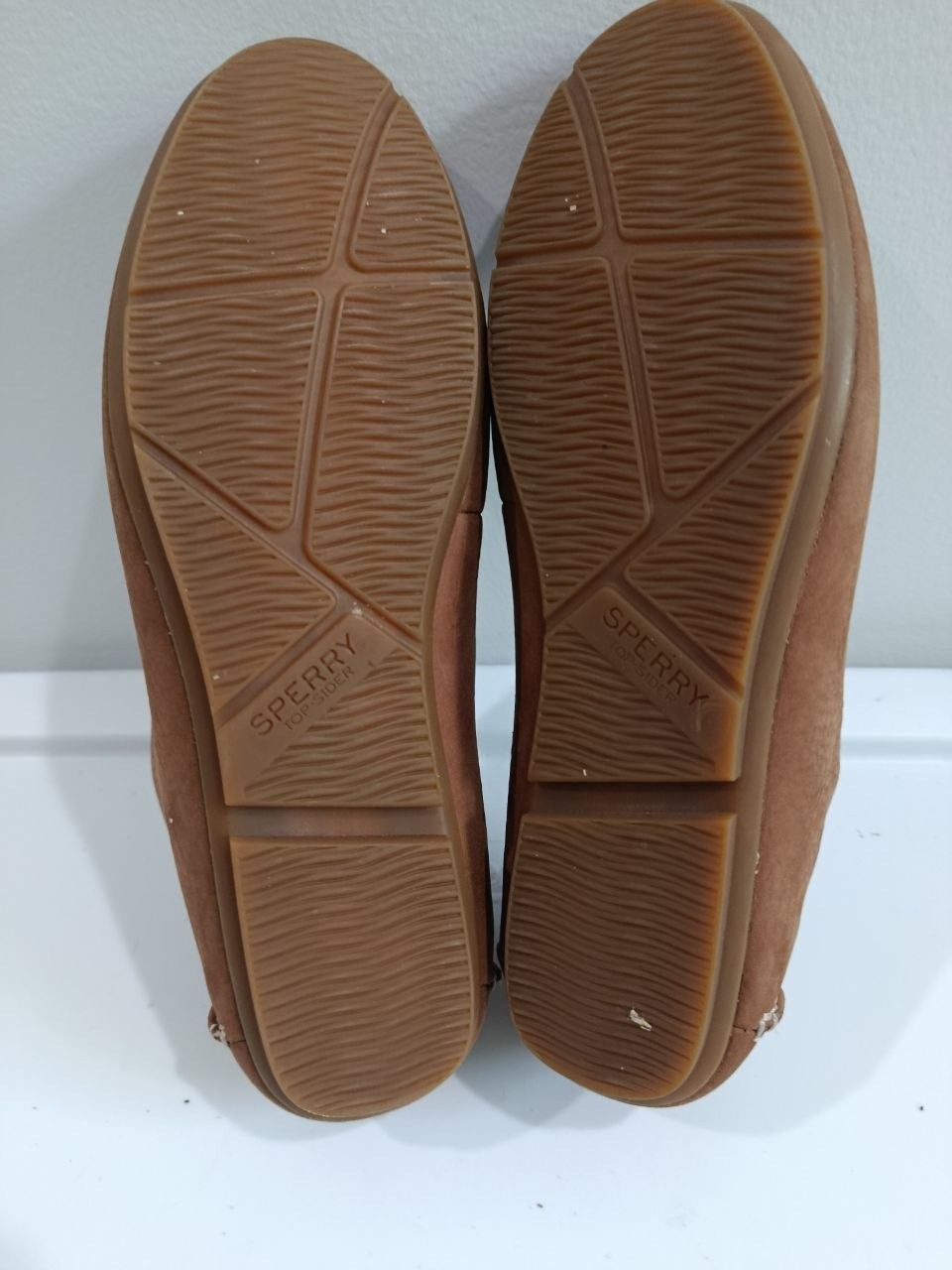 Sperry Top-Sider Womens Suede Leather Loafers Size 8.5M Slip On Driving Mocs