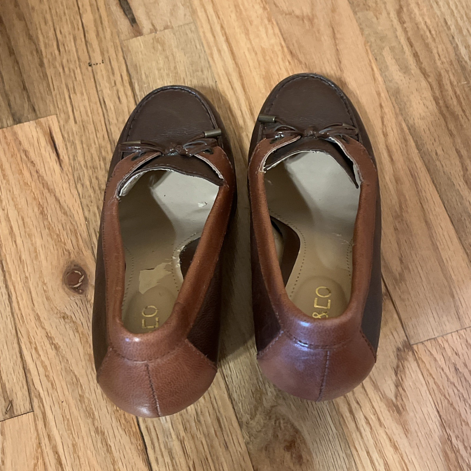 Liz & Co woman’s wedge shoe 8 Vintage Librarian Classic Preppy