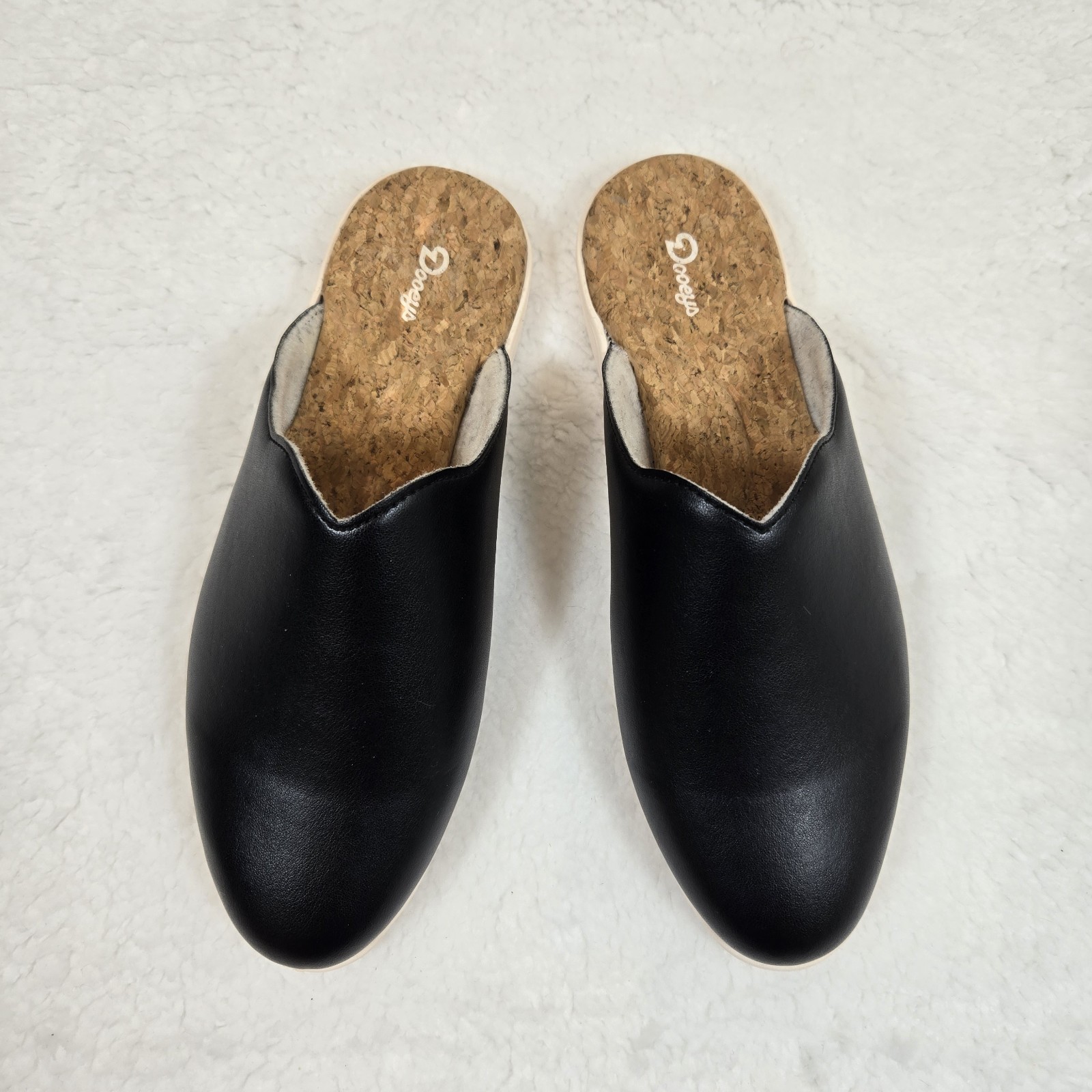 Dooeys | slides slippers recycled vegan black preppy house loafers shoes | WMS 7