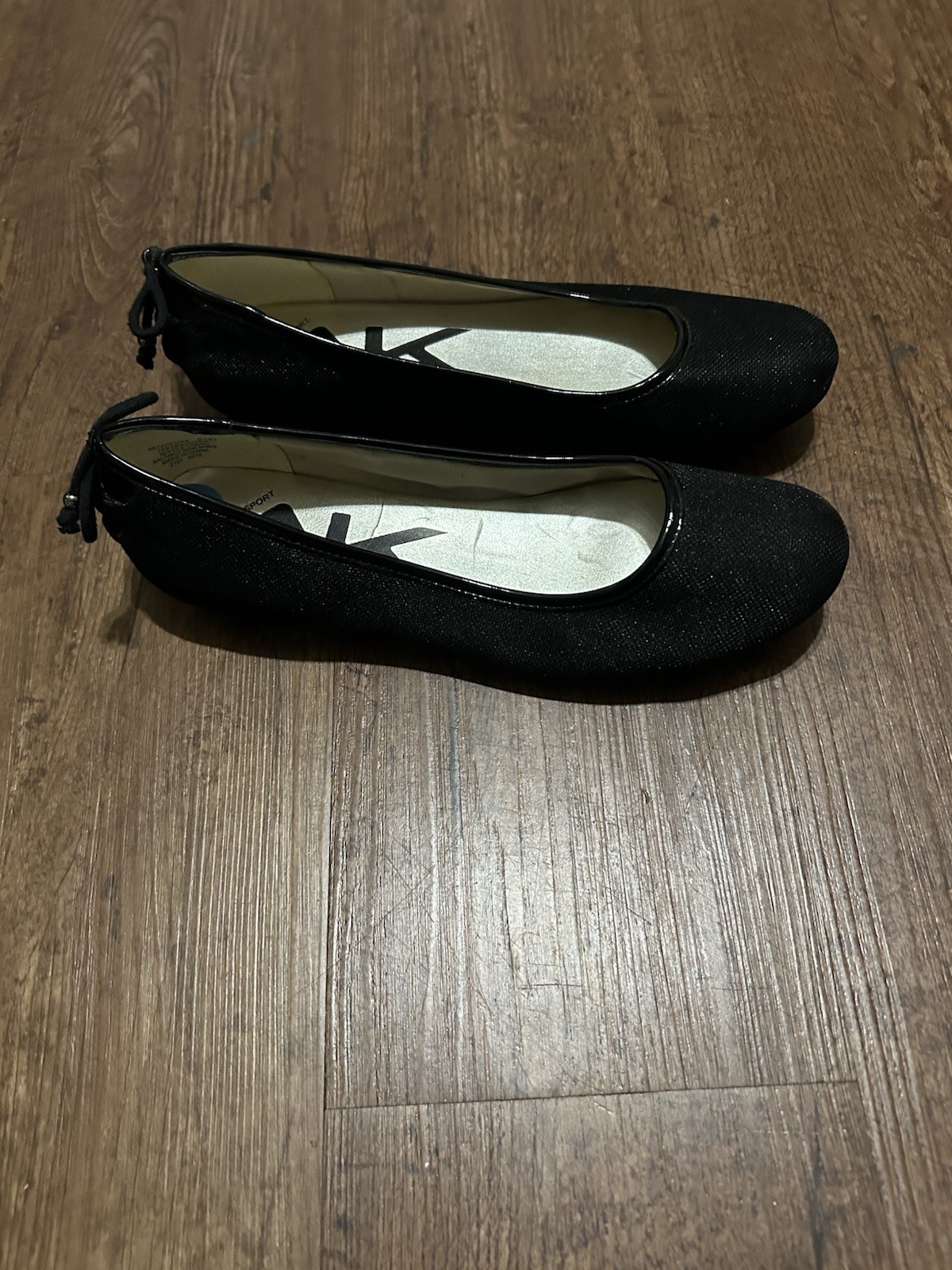 Anne Klein Women’s Black Ballet Flat Shoes US 6.5