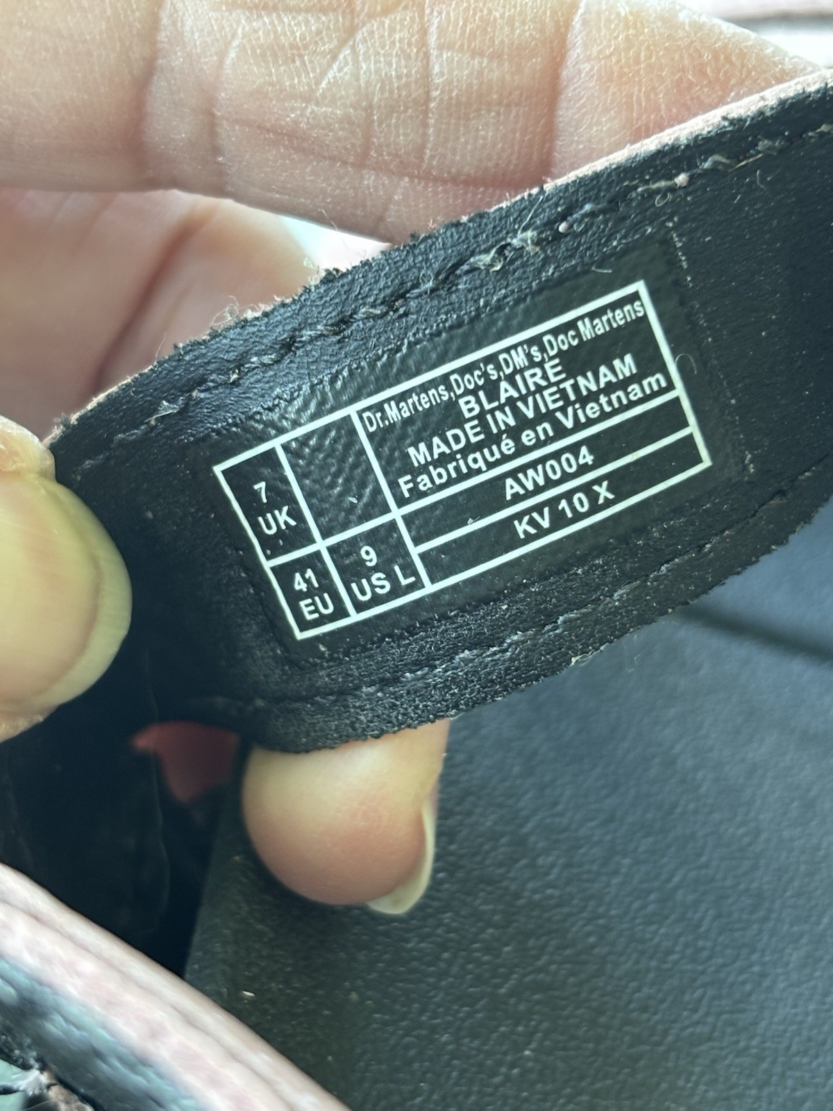 Dr. Martens Pink/Black Leather Strappy Buckle Sandals Women US 9 EU 41 AW004