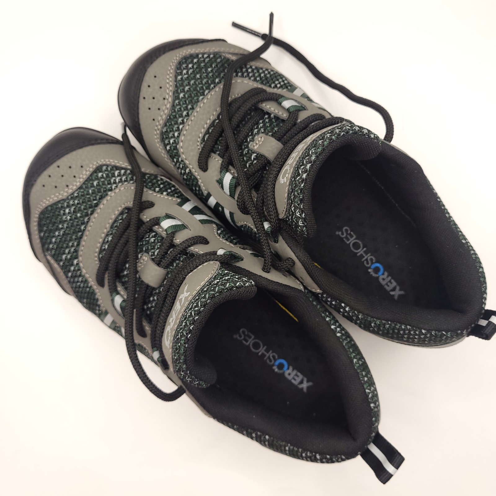 Xero TerraFlex II Womens Size 6.5 Barefoot Running Hiking Shoes Green Gray EUC