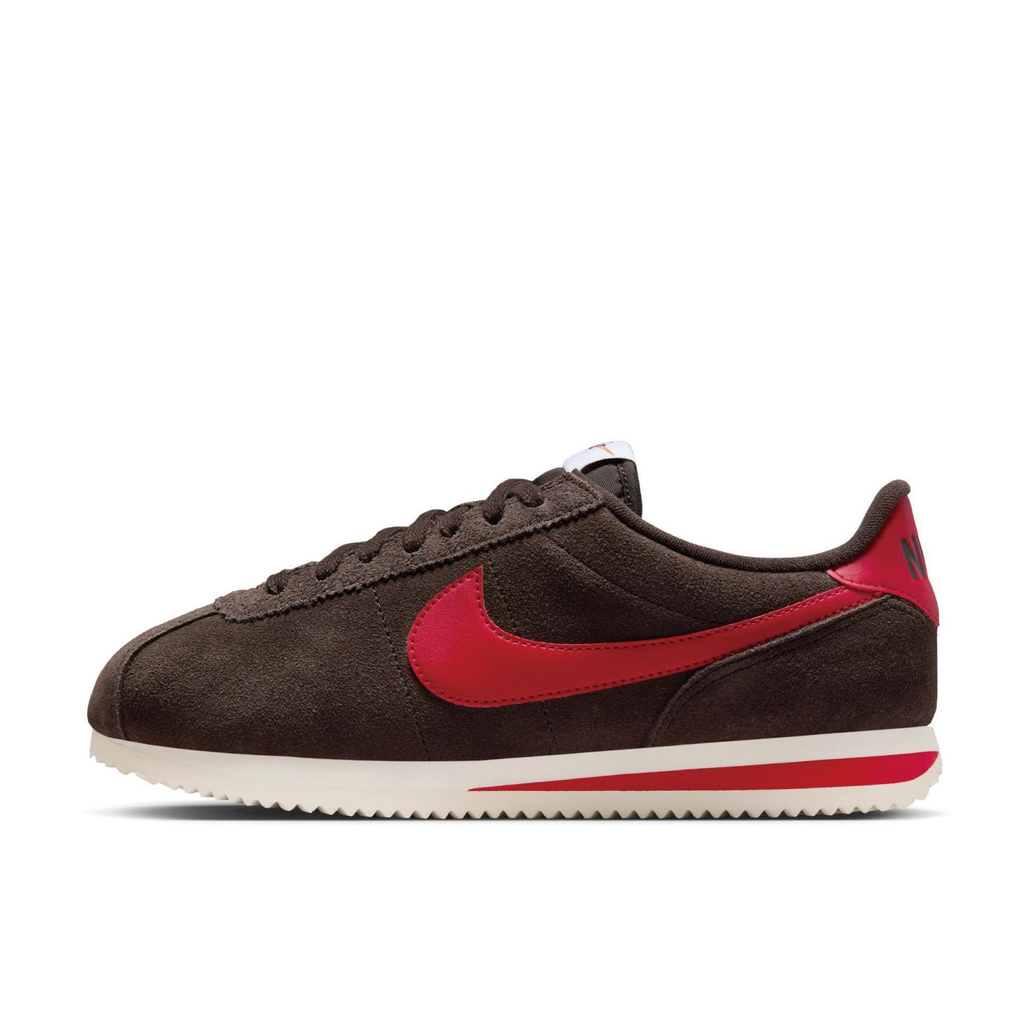 NIKE Women’s Cortez IB1857-200 Velvet Brown University Red Sail