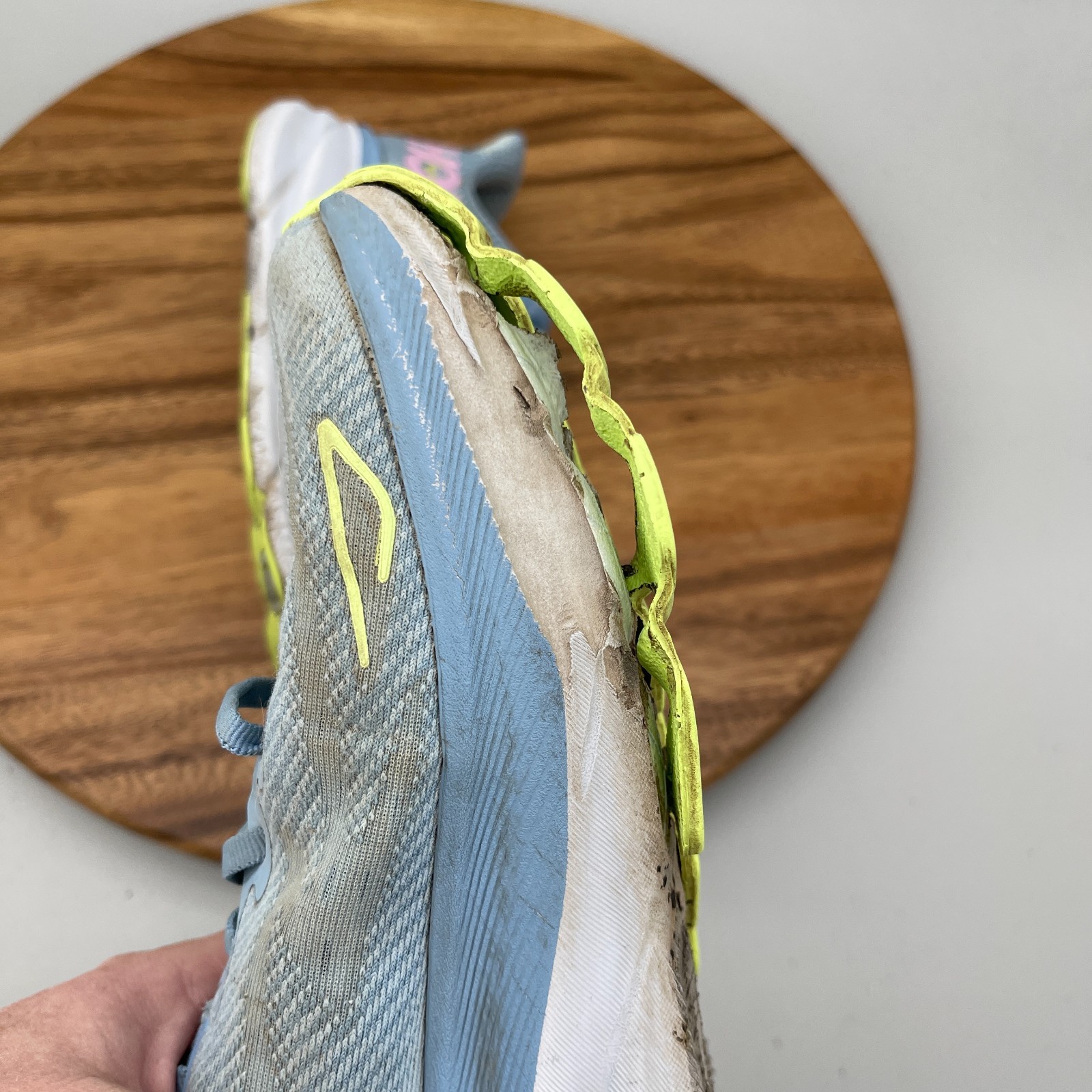 Hoka One One Clifton 9 Shoes Womens Size 10.5 B Blue Running Comfort Walking