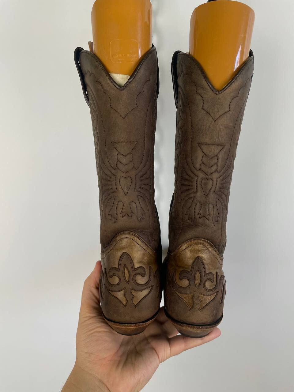 Tony Mora Women’s Cowgirl Boots 38 EU Brown Leather Western Made in Spain