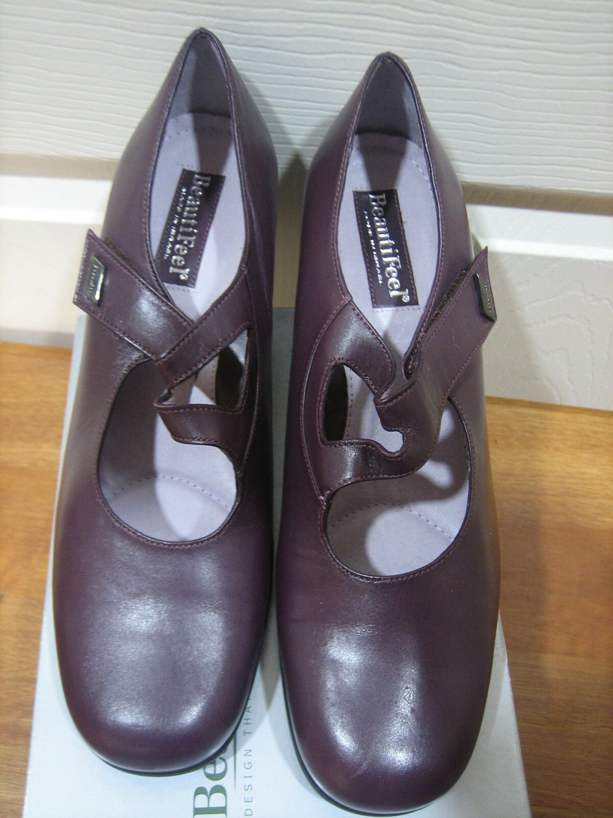 BEAUTIFEEL KATHERINA BURGUNDY LEATHER SHOE SIZE 39 M NEW WITH BOX