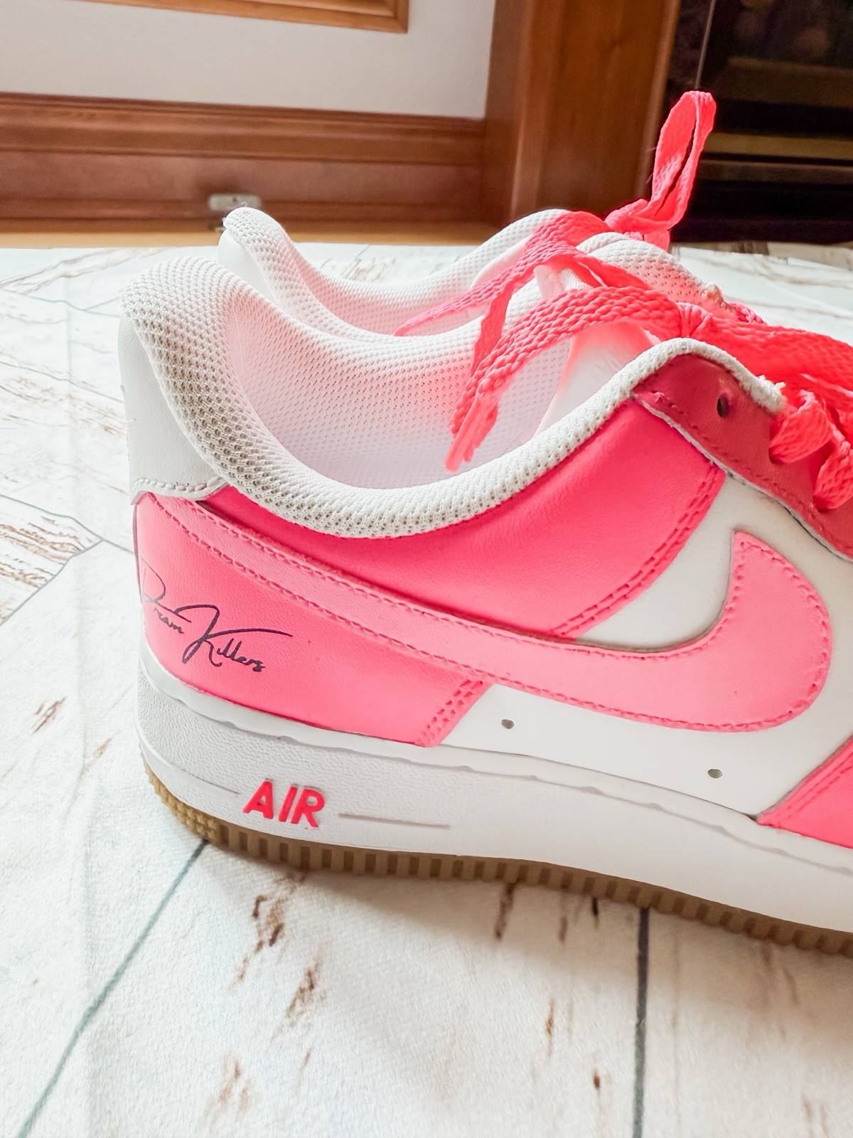 ⚡️NIKE AIR FORCE 1 LOW CUSTOM HOT PINK SNEAKER SIZE 7.5 BNIB