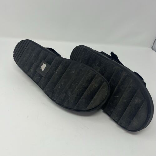 Aerie Womens Platform Strappy Sandal Black Sz 9