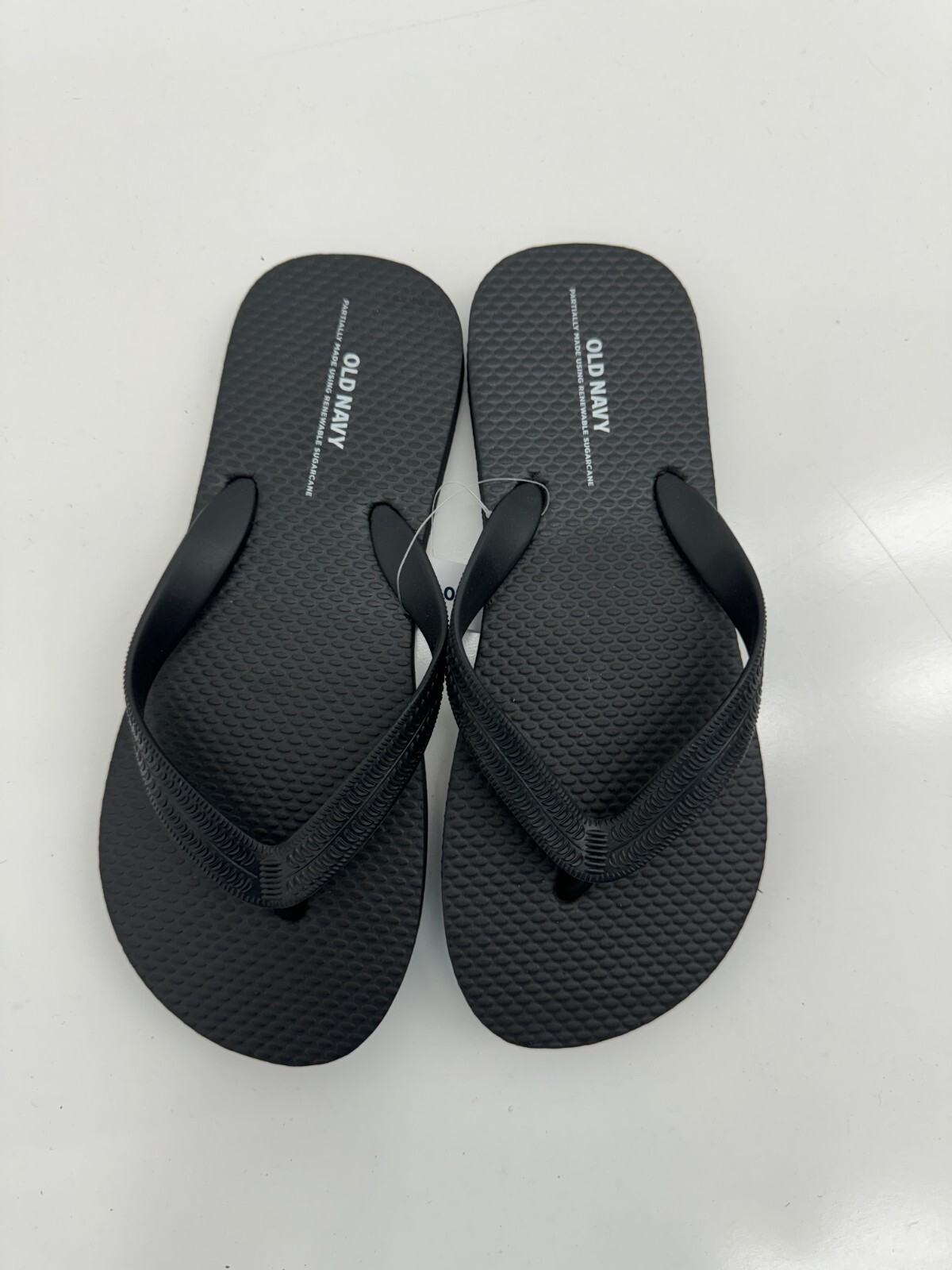 Old Navy Girls Black Rubber Flip Flops Size 3-4Y