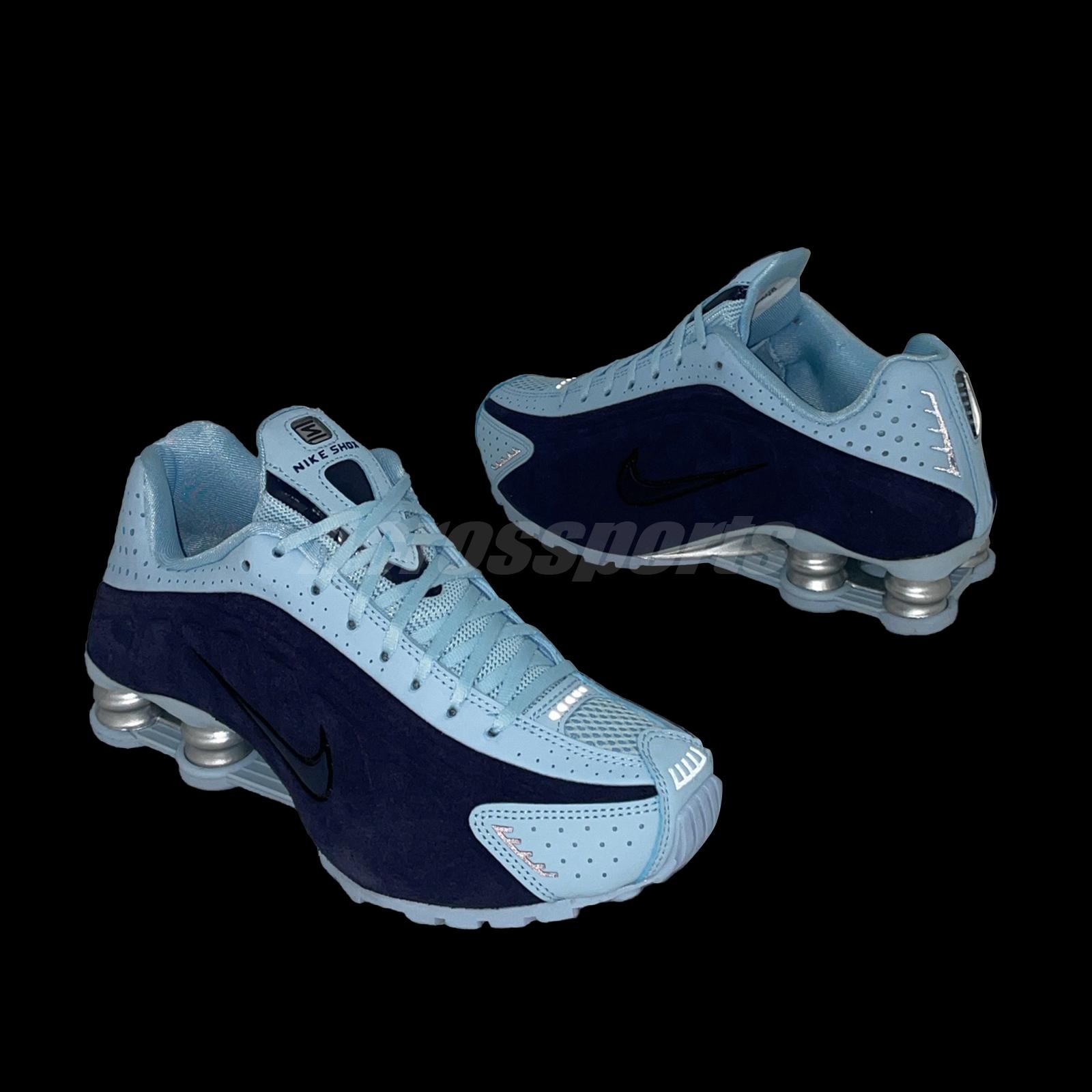 Nike Wmns Shox R4 Imperial Purple Celestine Blue Women Casual Shoes HQ7739-500