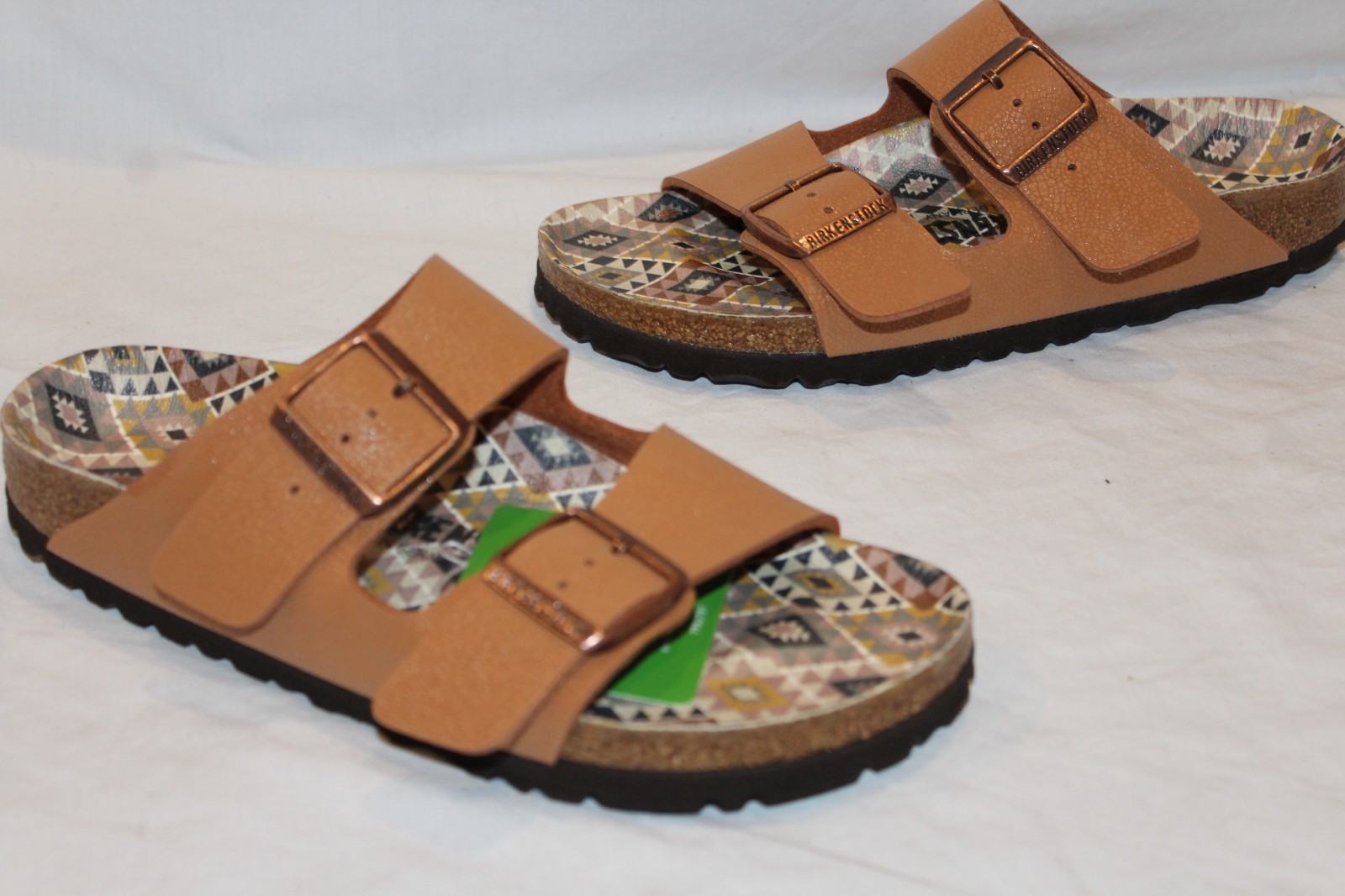 Birkenstock Women’s Arizona Leather Sandals PECAN EU 37 US 6-6.5 NIB NARROW