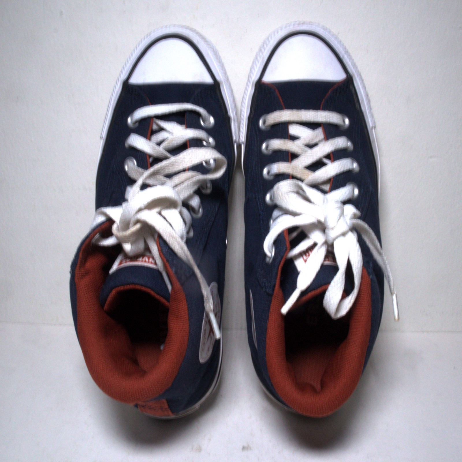Converse Mid Top Canvas Trainers Malden Street Blue A00813F Size 8 Men, 10 Women