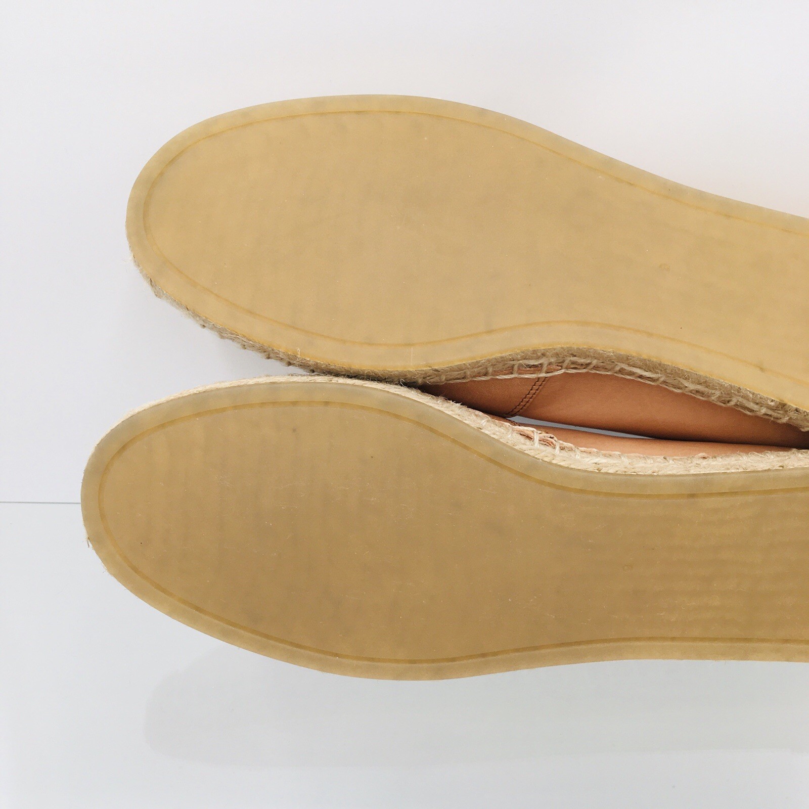TORY BURCH – ELEANOR – BRANDY / GOLD – Leather Women’s Espadrille Size 9 M