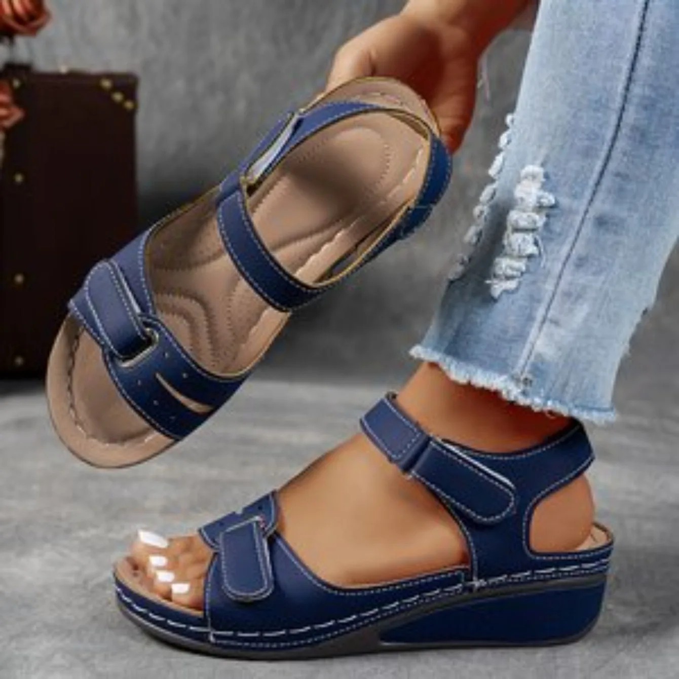 2026 NEW Women’s Orthopedic Wedge Sandals Soft Sole Comfort Summer Walking Shoes