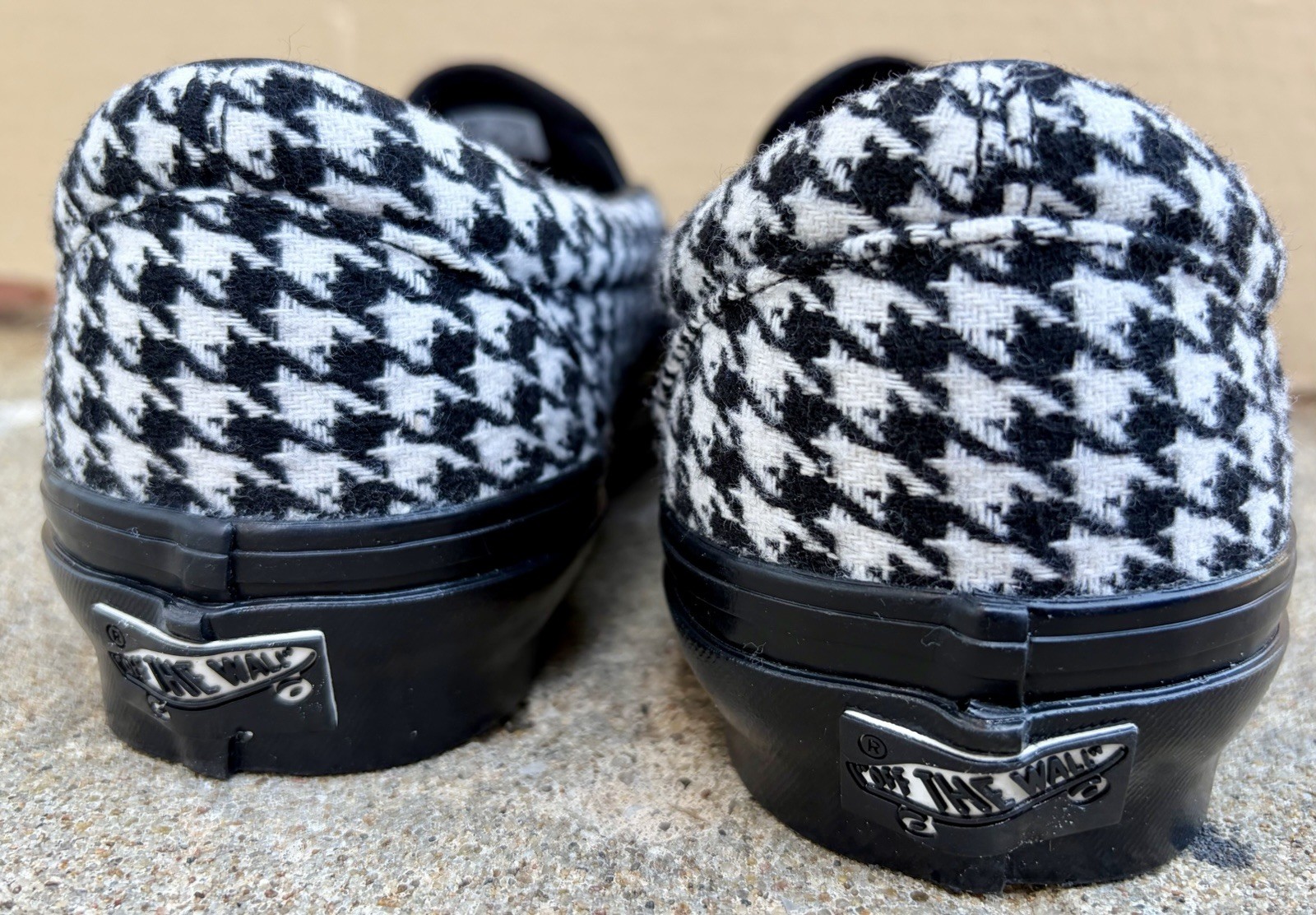 M8.5 W10-VANS LX Classic Slip-On 98 Skate Sneaker Houndstooth FREE SHIPPING