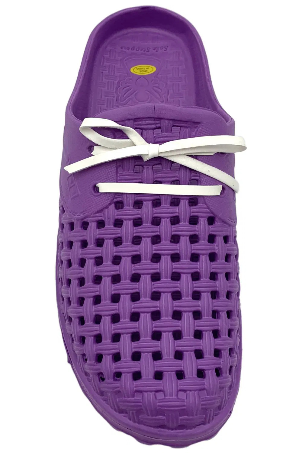 Barbara King Sole Women’s Steppers Garden Shoes w Extra Laces Purple