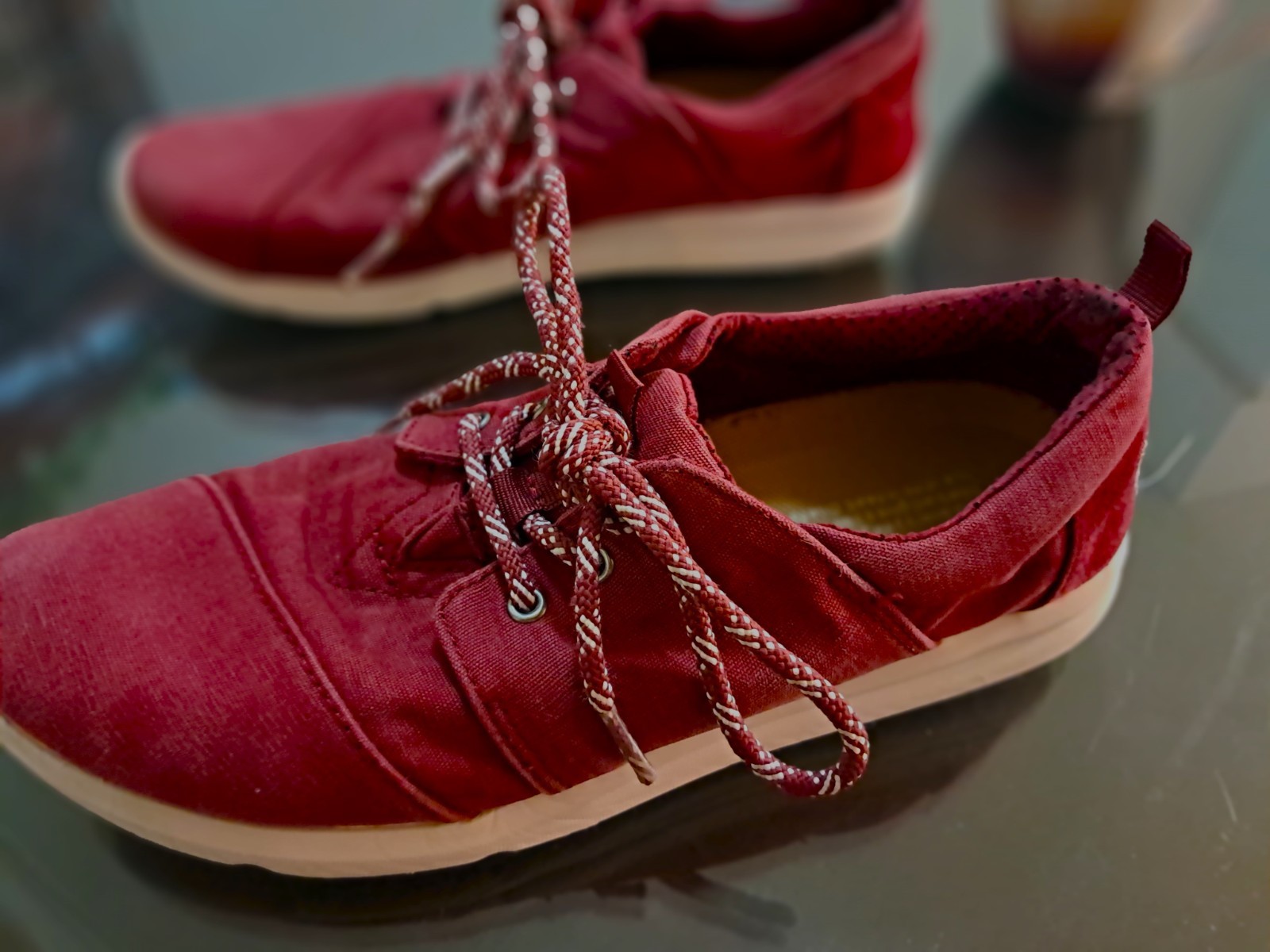 TOMS Del Rey Lace Up Womens Size 8 Sneakers Casual Shoes