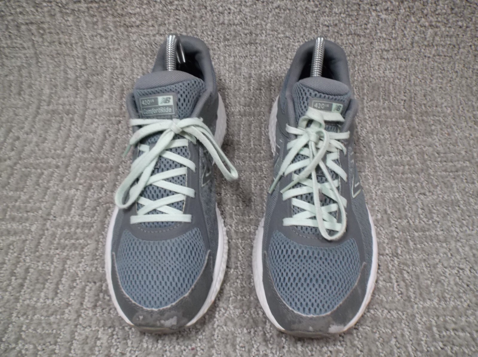 New Balance 420v4 Comfort Ride Sneakers Womens Size 10 Gray Mint W420LG4