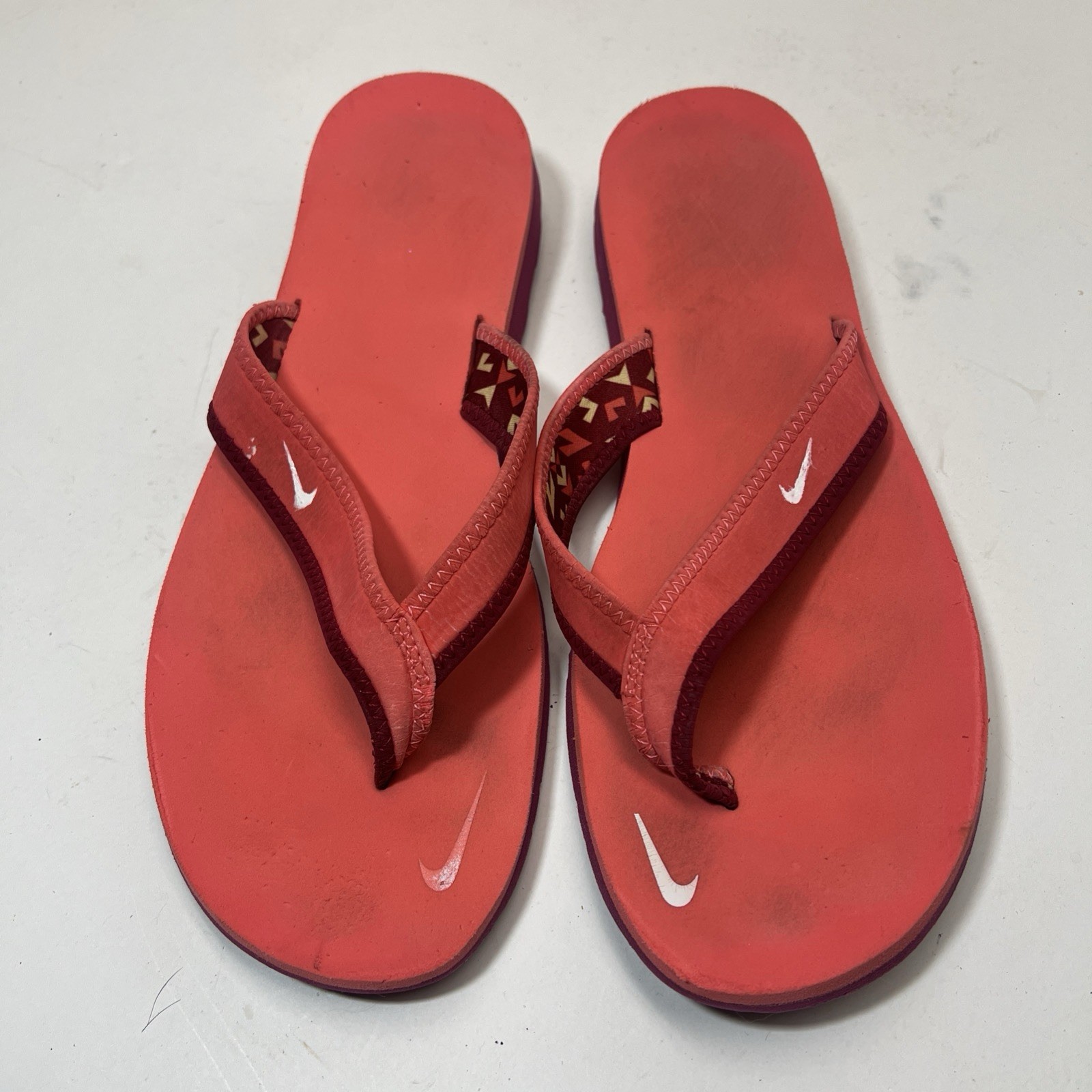 Nike Womens Size 11 Flip Flop Thong Ultra Celso 314870-600 Fruit Punch Pink