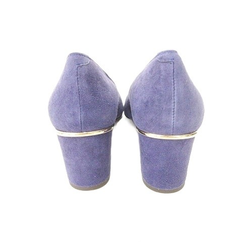 DIANAGood Condition Suede Heel Pumps Made in Japan 24.0cm Purple ■YHS7