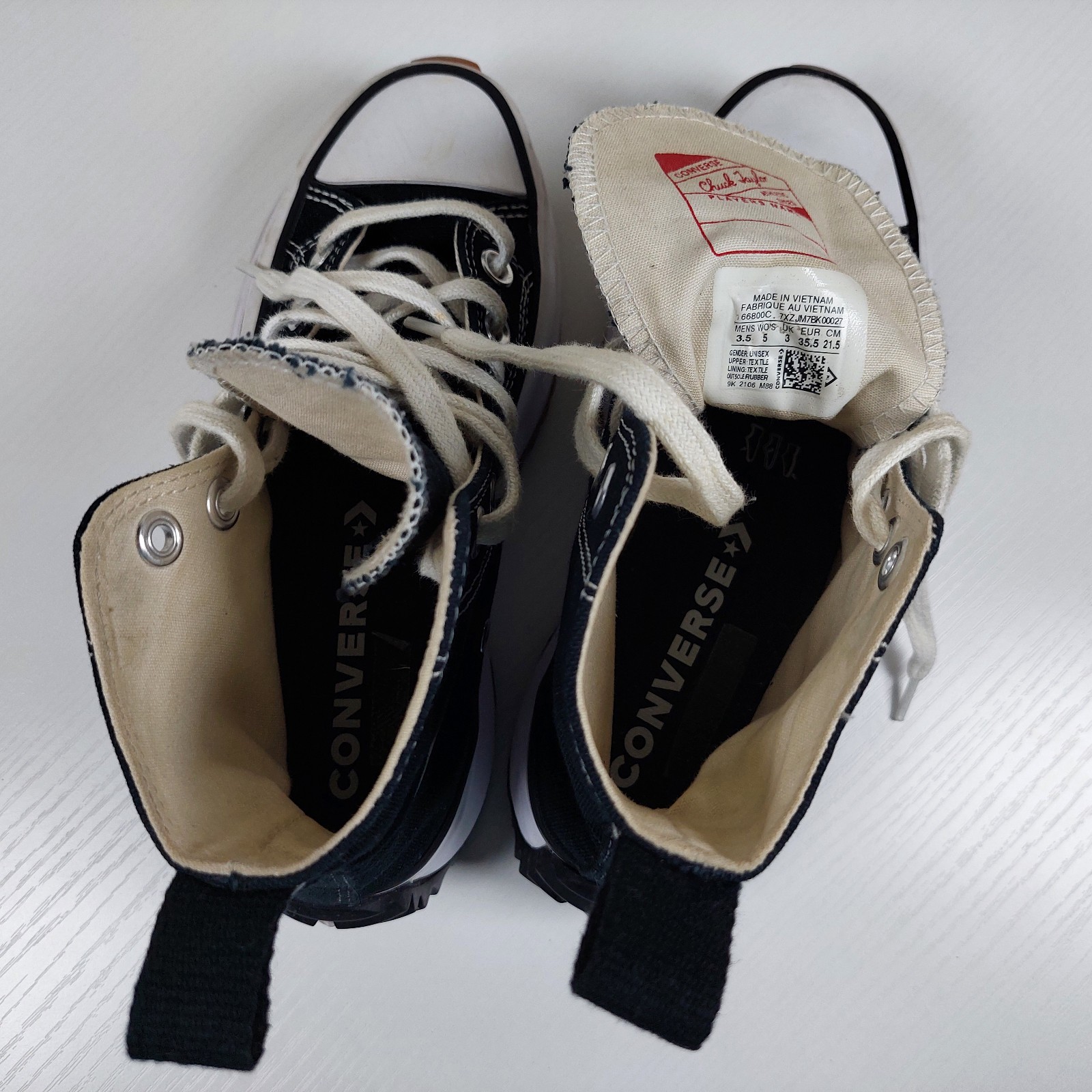Converse Chuck Taylor Run Star Hike Platform High Top Shoes Women’s 5 Men’s 3.5