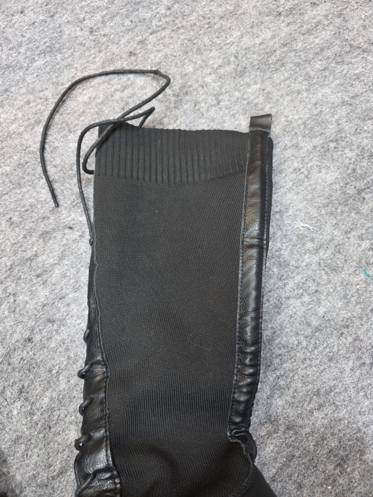 Long Combat Boots Black Size 10