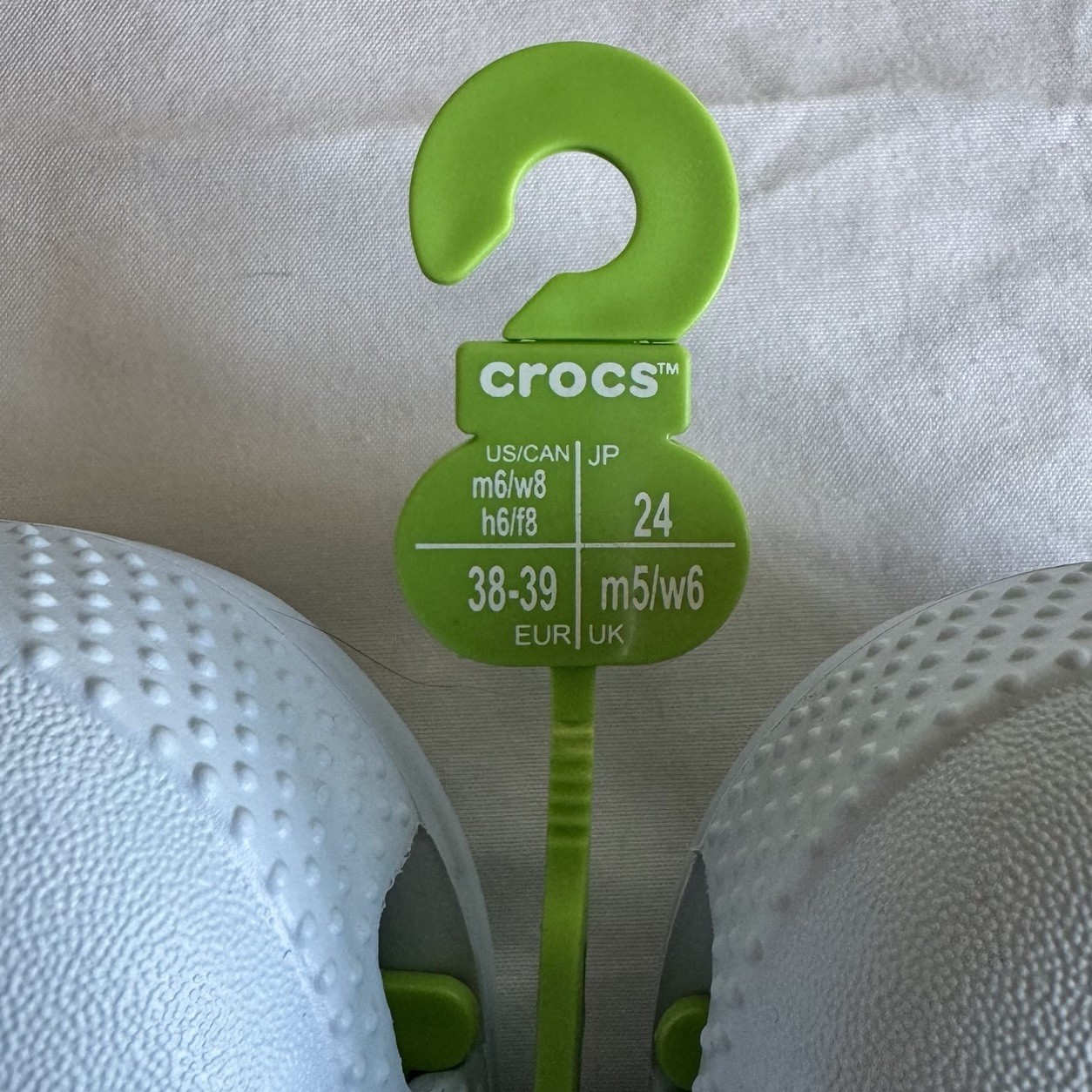 Crocs Baya Clogs Mineral Blue M6 W8 NWT Logo Lightweight Slip On Comfort Unisex