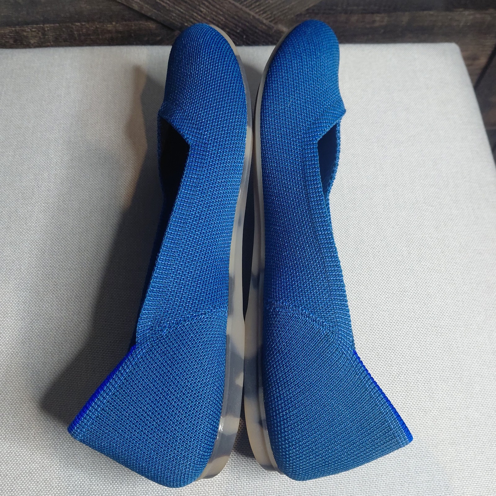 Rothy’s Eco-Friendly Knit Slip-On Flats Blue Women’s Size 8