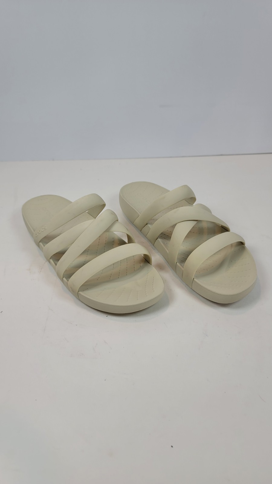 Womens crocs Getaway Strappy Slide Stucco 209587-160 US W 8
