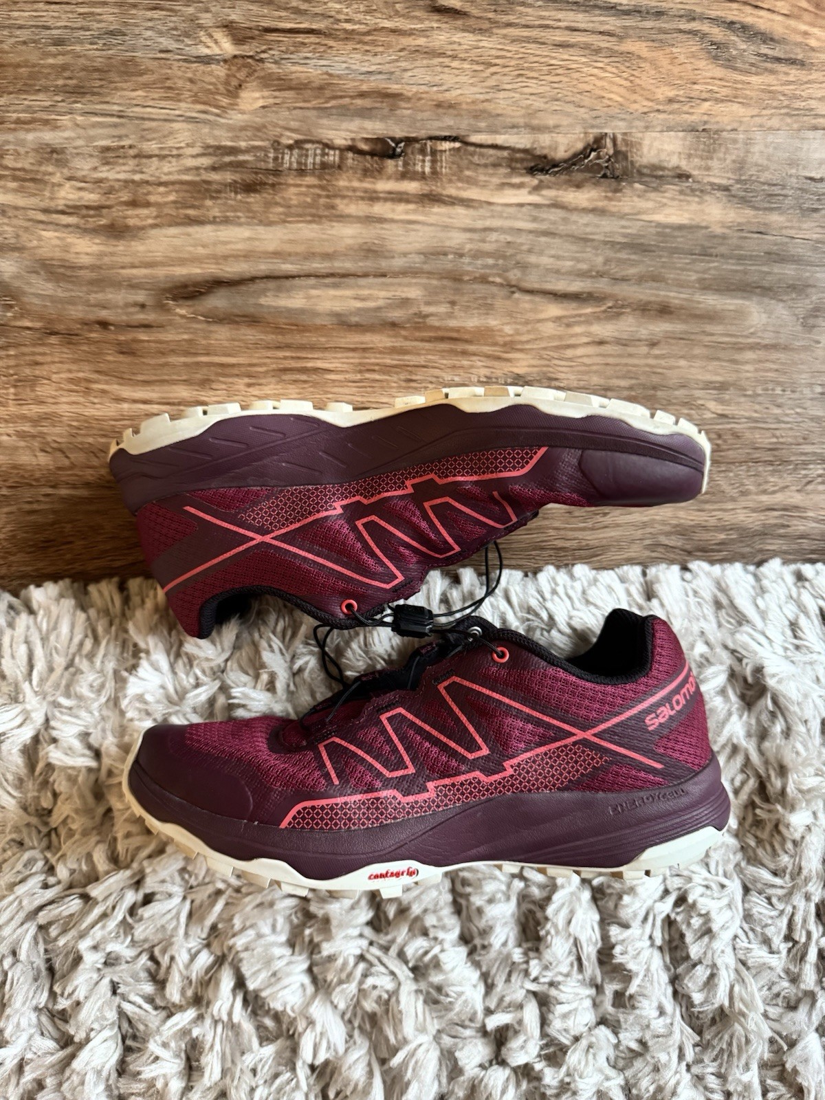 Salmon XA Takeo Maroon Hiking Shoes Women’s 8.5