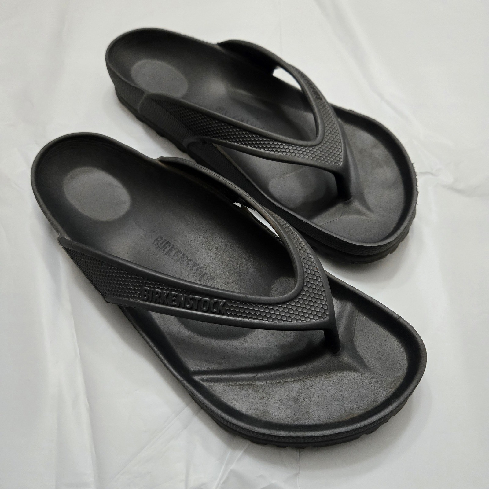 Birkenstock Honolulu EVA Flip Flop Women 9 Black Beach Pool Sandal Lightweight